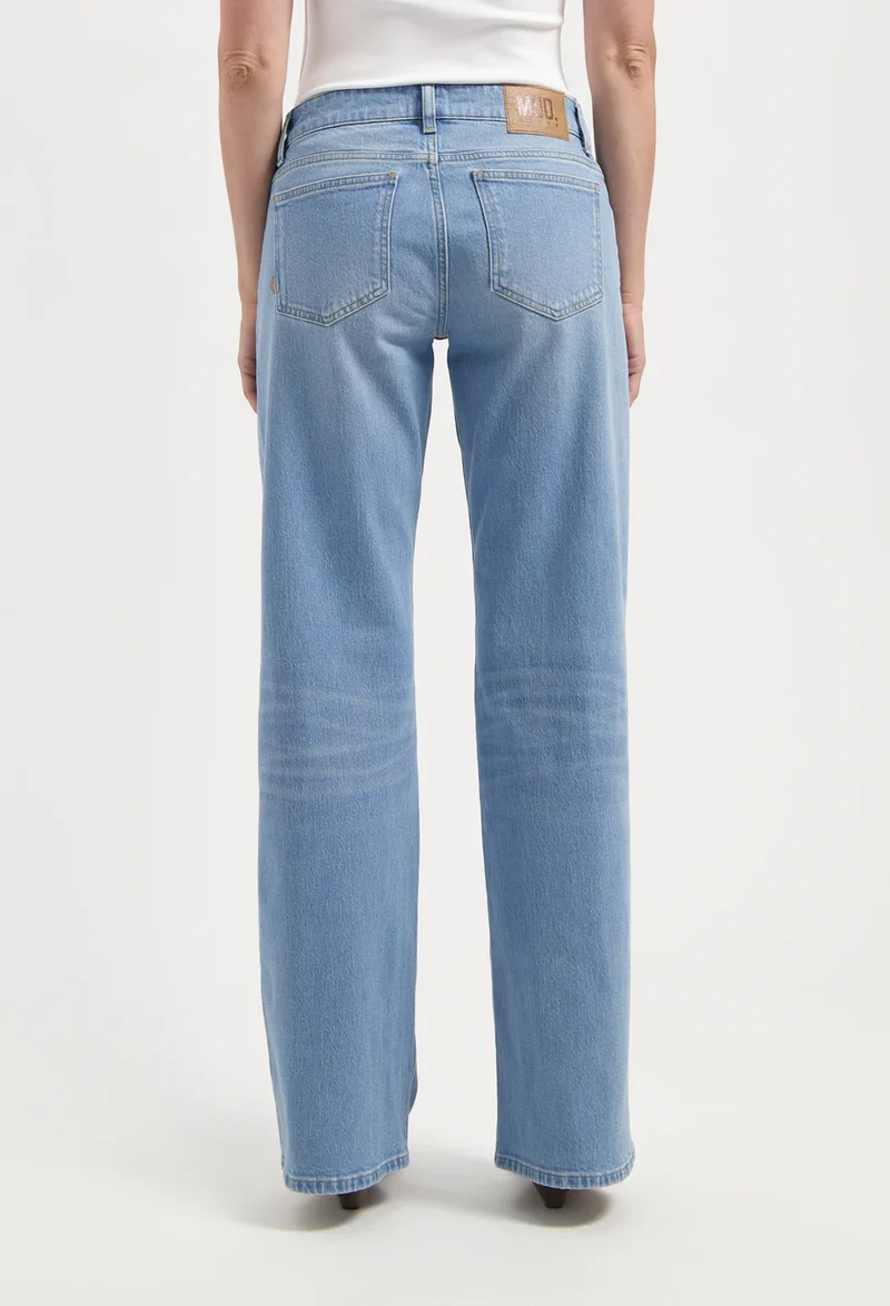 MUD JEANS Cleo Mid Loose light stone vintage