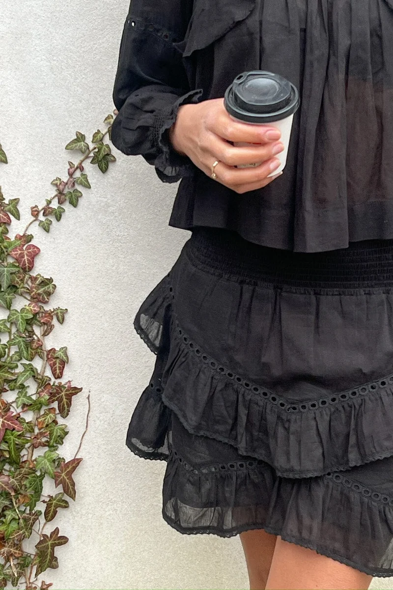 Neo Noir - Ricki S Voile Skirt - Black