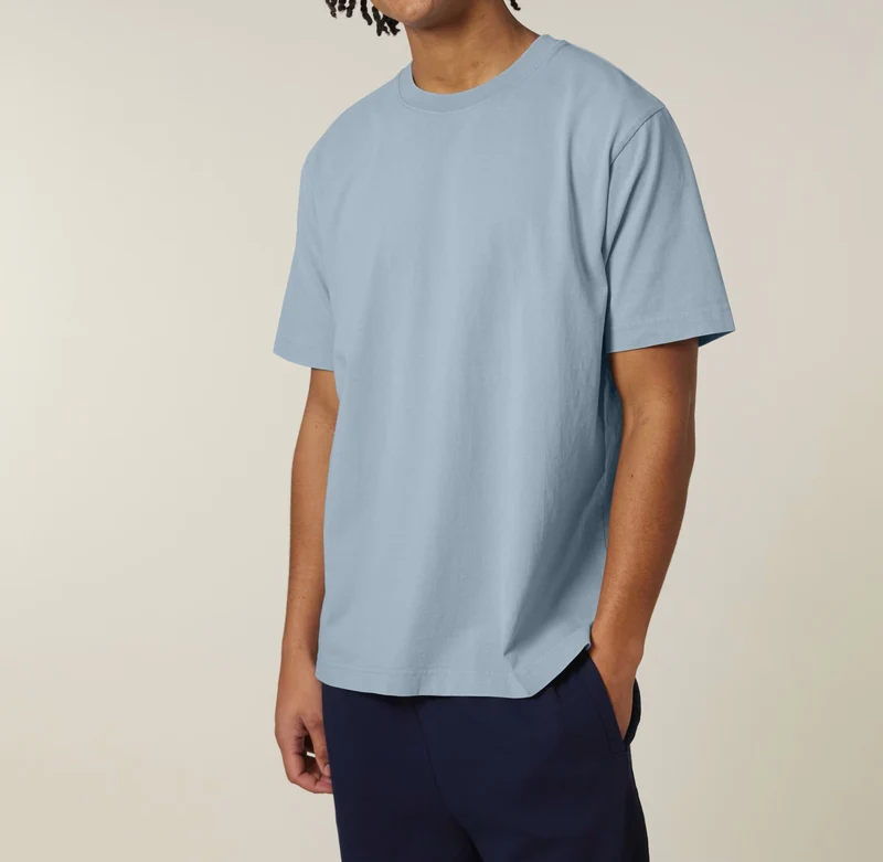 FAIRFITTERS Basic T-Shirt Unisex Heavy Vintage G. Dyed blue stone