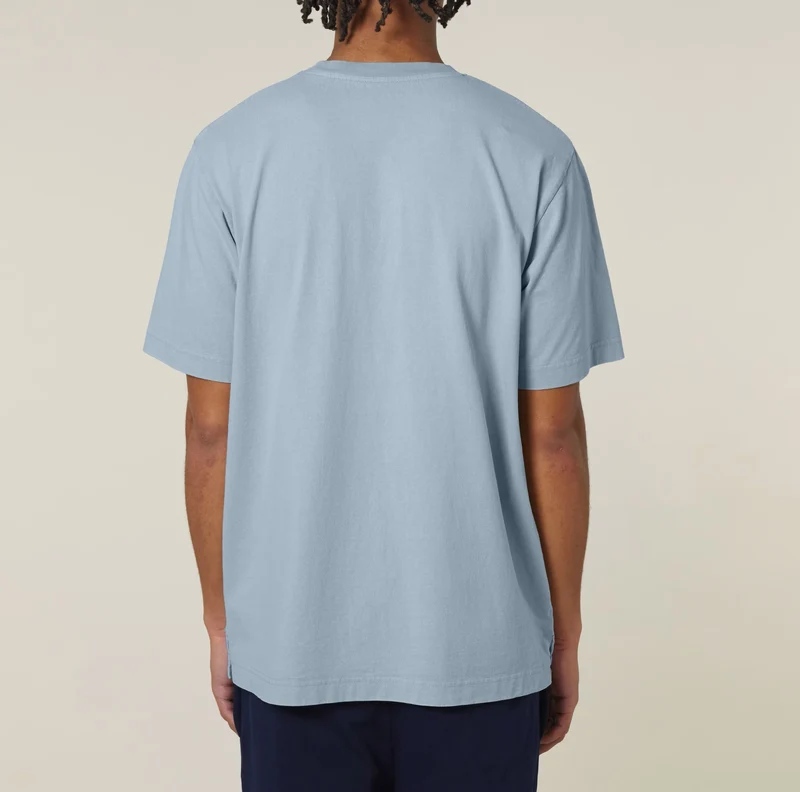 FAIRFITTERS Basic T-Shirt Unisex Heavy Vintage G. Dyed blue stone