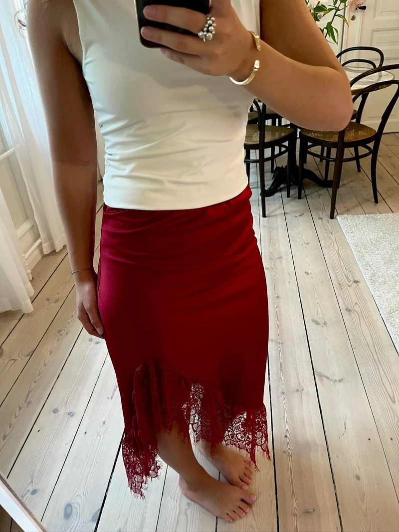 A-bee - Vittoria Skirt - Burgundy