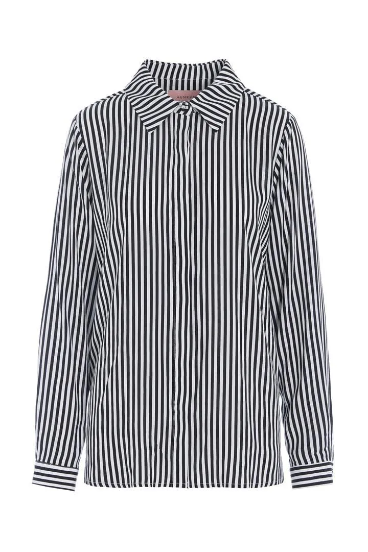 Hunkøn - Vicky Shirt 25980 - Black Striped