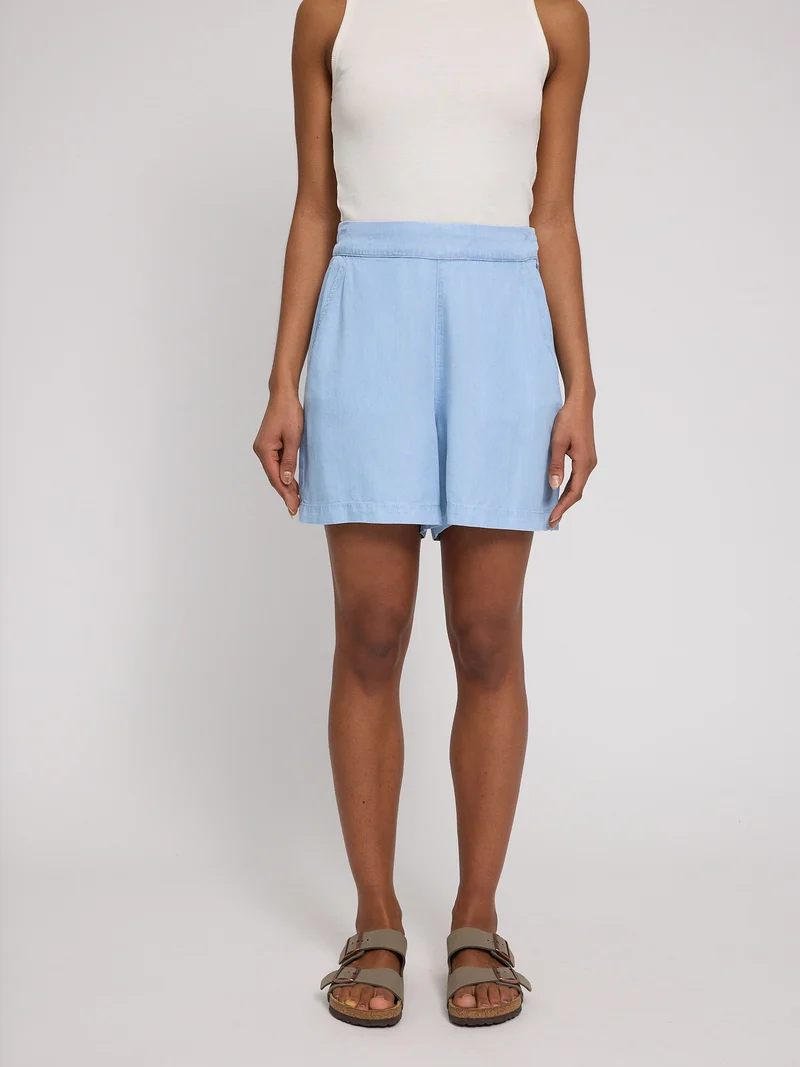 MAZINE Tencel Shorts light blue wash