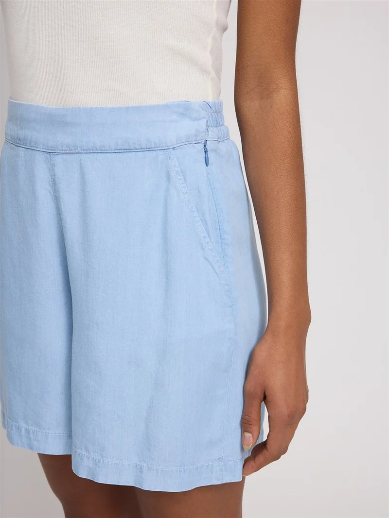 MAZINE Tencel Shorts light blue wash