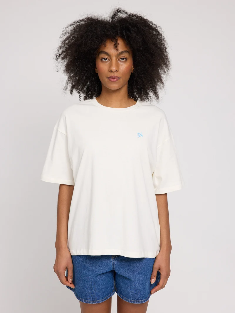 MAZINE Back Print Theme T-Shirt offwhite/halal