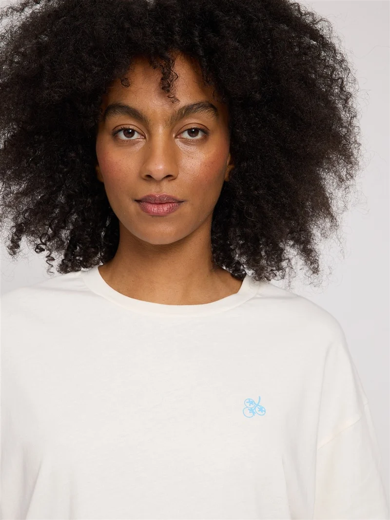 MAZINE Back Print Theme T-Shirt offwhite/halal