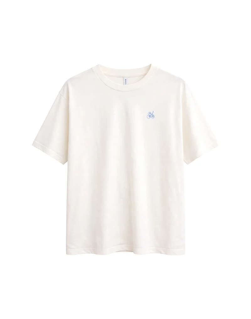 MAZINE Back Print Theme T-Shirt offwhite/halal