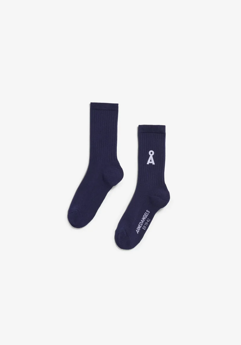ARMEDANGELS Saamus Bold Socks tinted navy