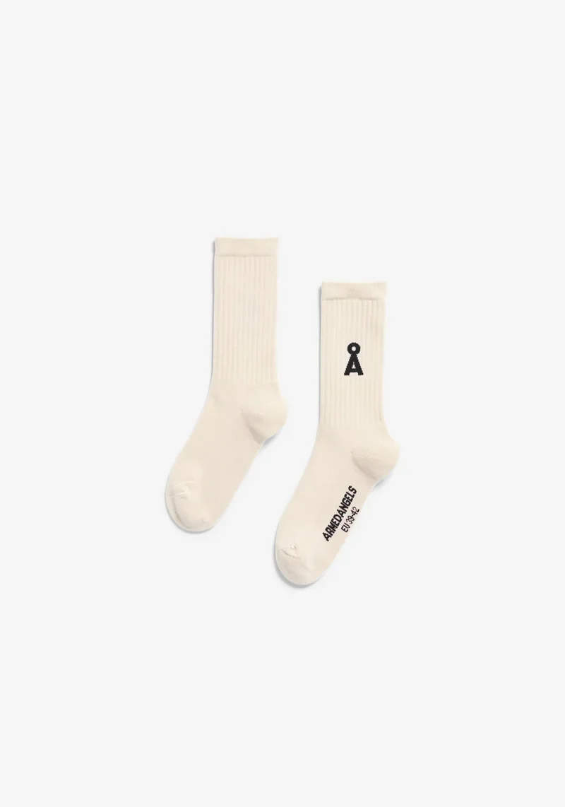 ARMEDANGELS Saamus Bold Socks W oatmilk-black
