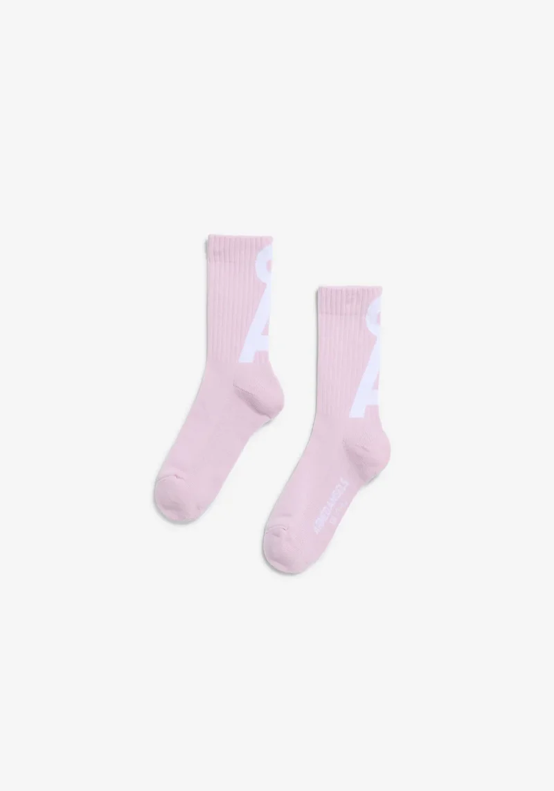 ARMEDANGELS Saamus Short Socks pink mist-broken white
