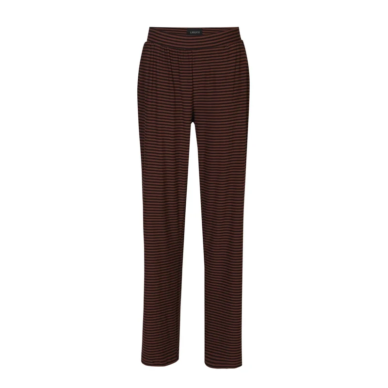 Liberte - Alma-Wide Pants 9564 - Espresso Stripe