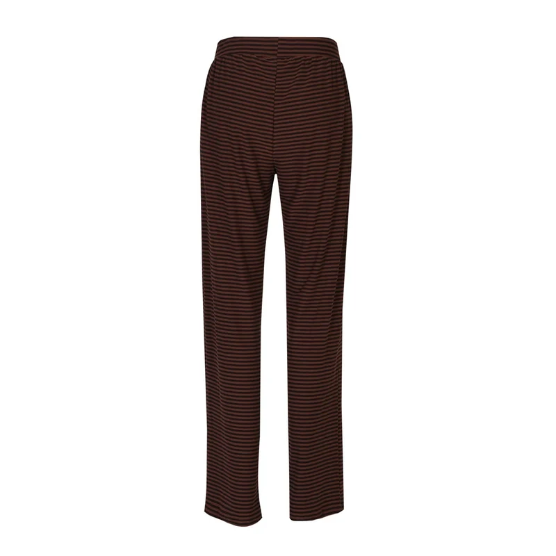 Liberte - Alma-Wide Pants 9564 - Espresso Stripe