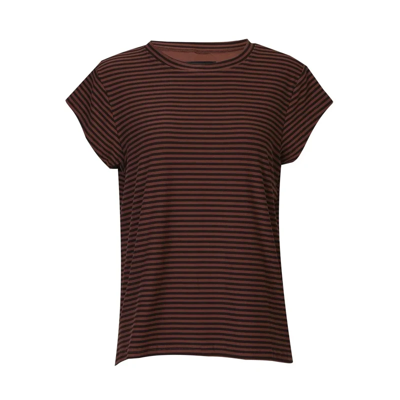 Liberte - Alma-U-Tshirt 9581 - Espresso Stripe