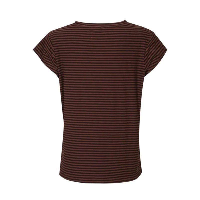 Liberte - Alma-U-Tshirt 9581 - Espresso Stripe