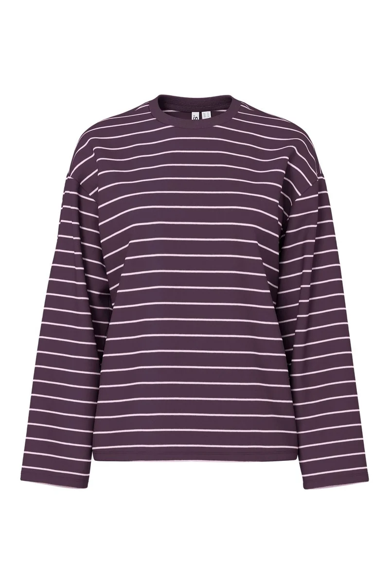 Pieces - Pcsadie Ls Top - 5127782 Plum Perfect New Flushing Pink