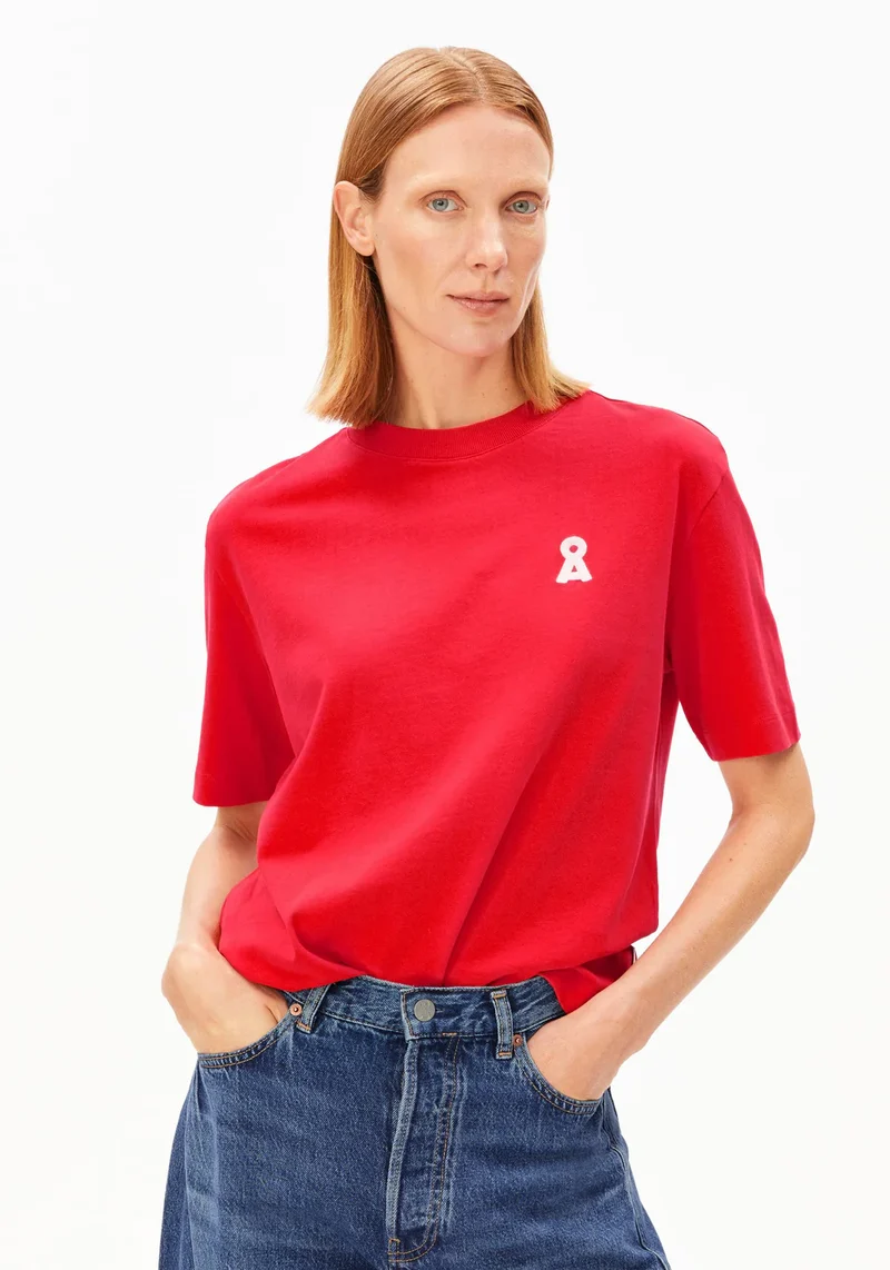 ARMEDANGELS Iconic Å Tarjaa T-Shirt mars red