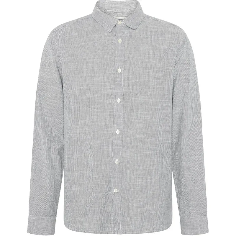 KNOWLEDGE COTTON APPAREL Dune Regular Stripe Shirt blue stripe