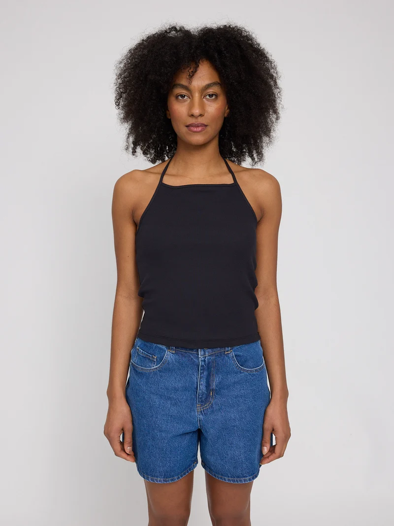 MAZINE Neckholder Top black