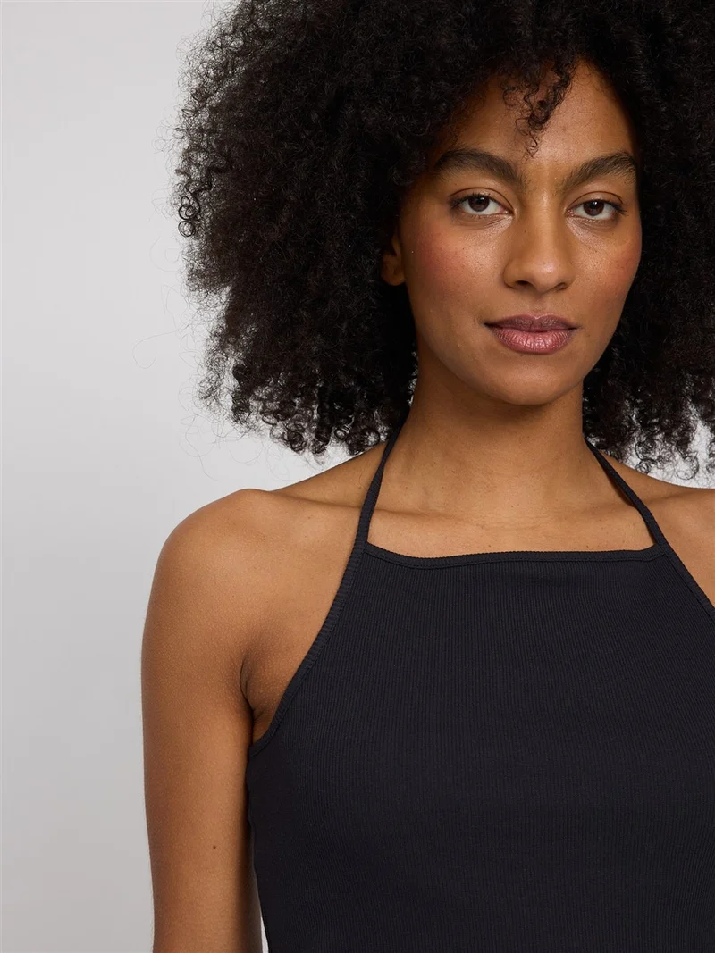 MAZINE Neckholder Top black