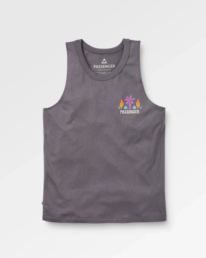 PASSENGER Cactus Recycled Cotton Top faded black