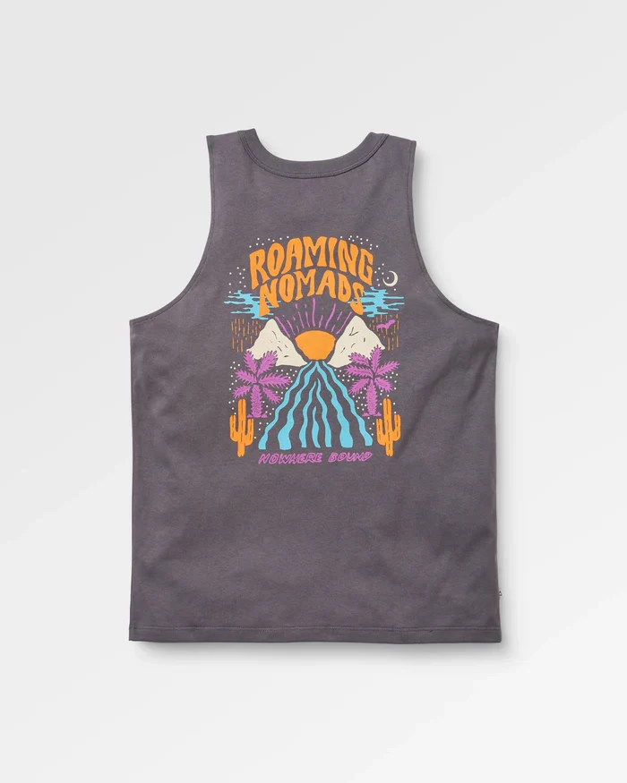 PASSENGER Cactus Recycled Cotton Top faded black