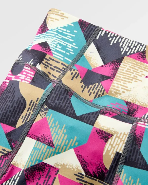 PASSENGER Womens Solscape Active Short mosaic mountain charcoal
