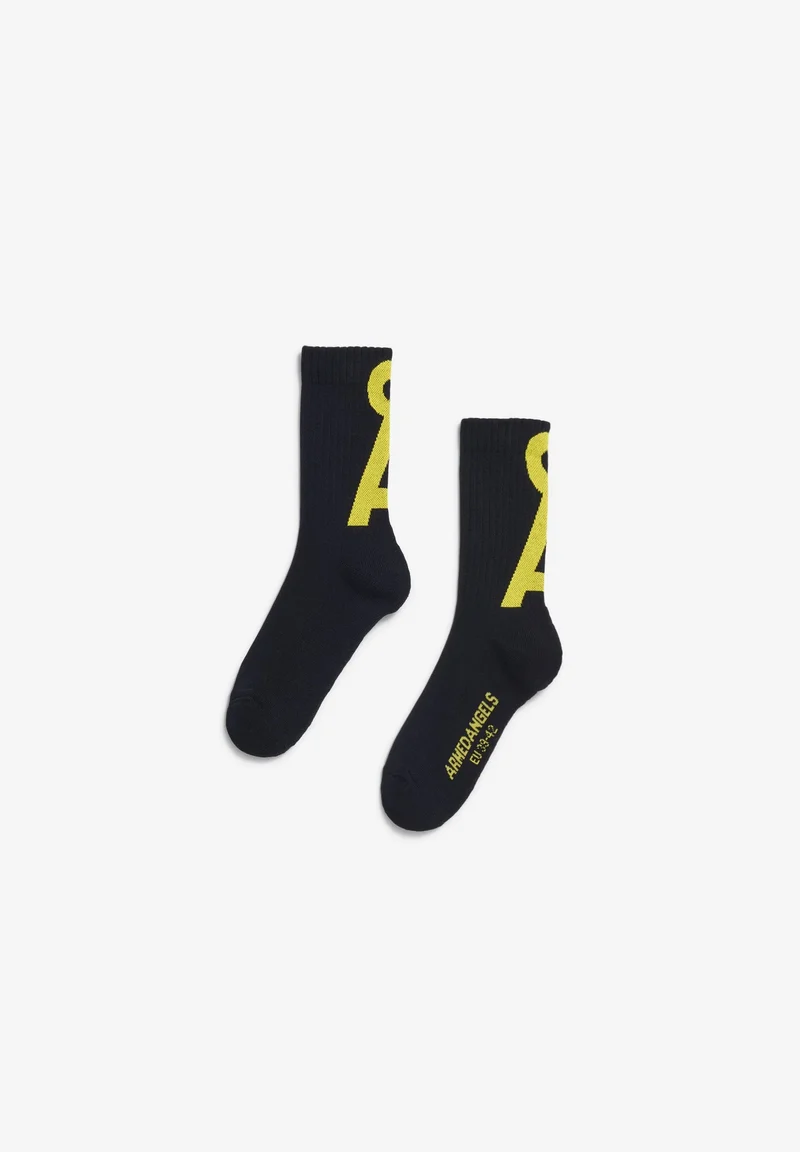 ARMEDANGELS Saamus Short Socks black-armedangels yellow