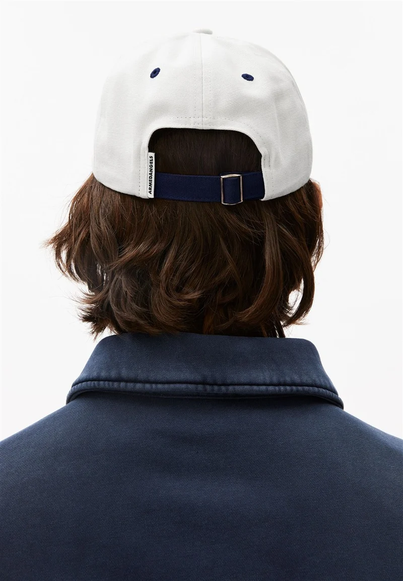 ARMEDANGELS Yenaas Colorblock Cap oatmilk-tinted navy
