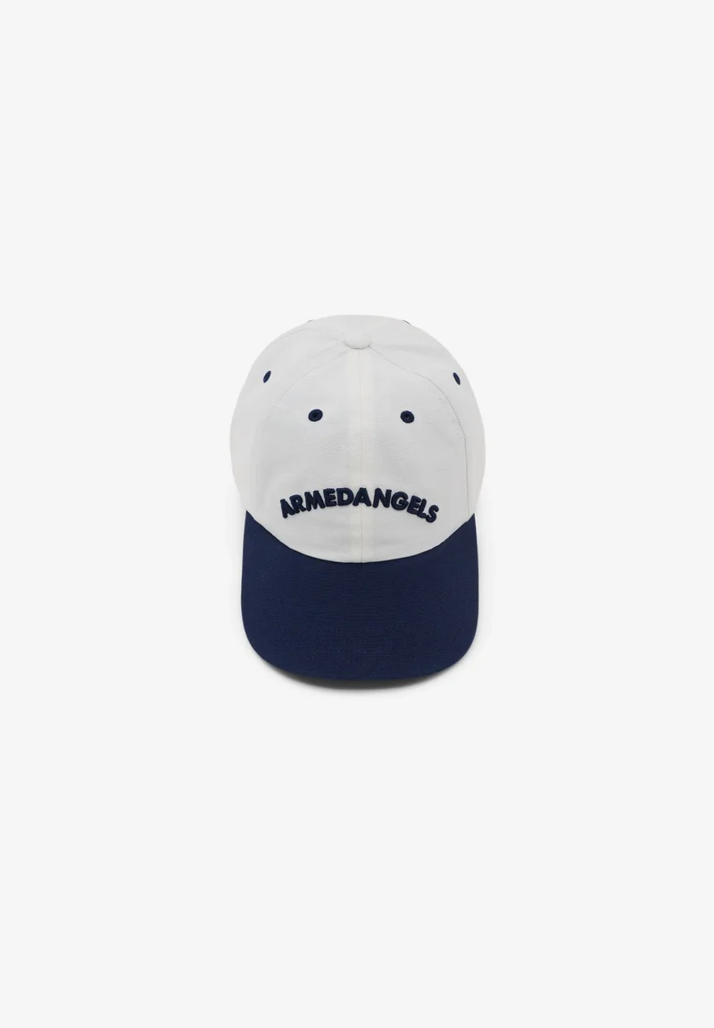 ARMEDANGELS Yenaas Colorblock Cap oatmilk-tinted navy