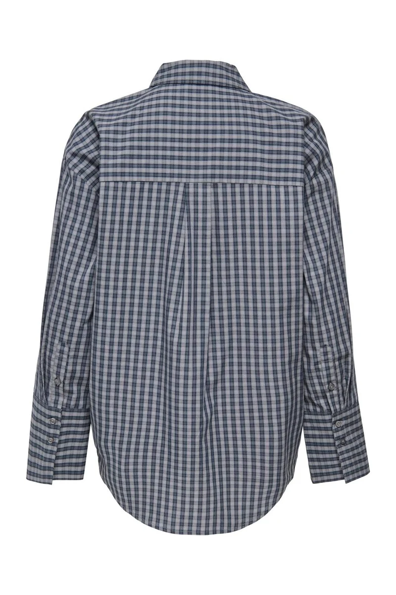JDY - Jdyserena L/S Shirt - 5115070 Dark Grey Melange Black Iris