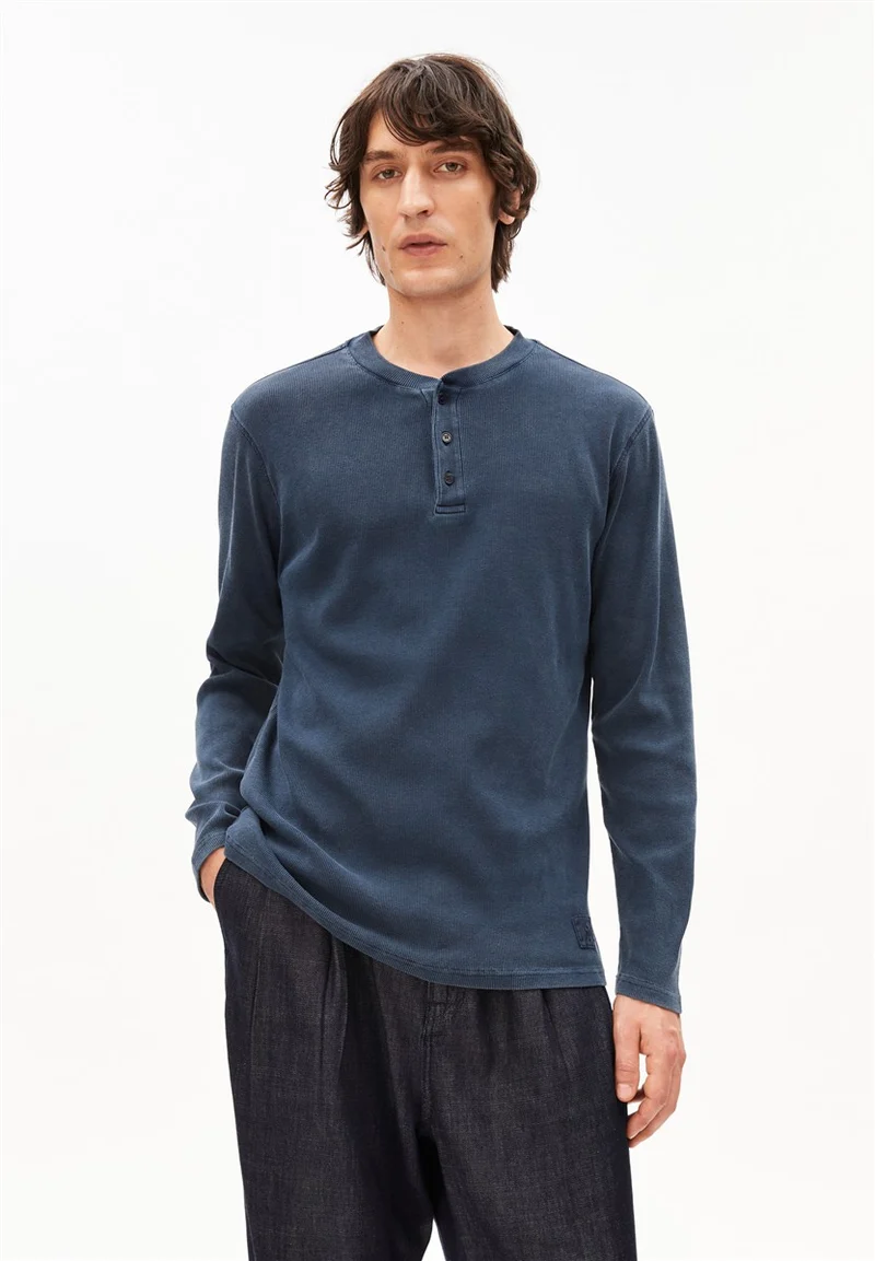 ARMEDANGELS Henly Gmt Dye Longsleeve night sky washed