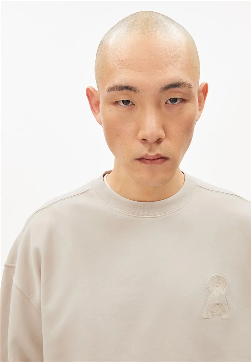 ARMEDANGELS Iconic Å Gmt Dye Sweatshirt sand stone washed