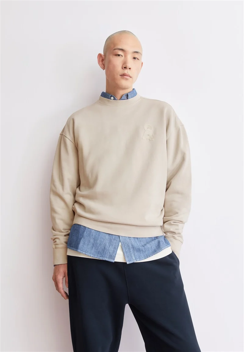 ARMEDANGELS Iconic Å Gmt Dye Sweatshirt sand stone washed