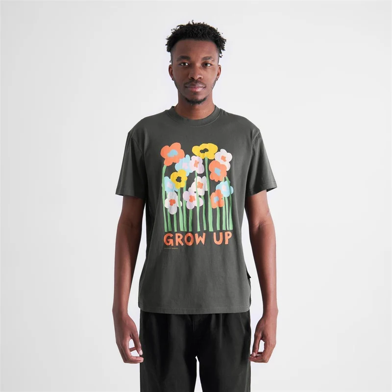 DEDICATED T-Shirt Stockholm Grow Up Charcoal