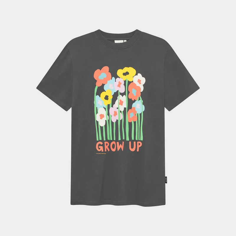 DEDICATED T-Shirt Stockholm Grow Up Charcoal