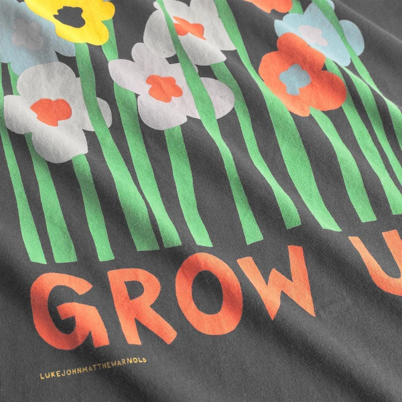 DEDICATED T-Shirt Stockholm Grow Up Charcoal