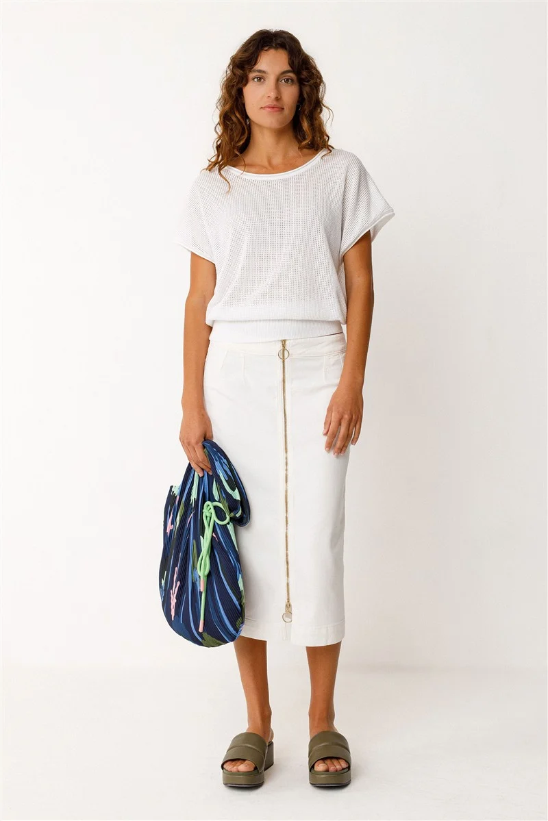 SKFK T-Shirt Zelia white