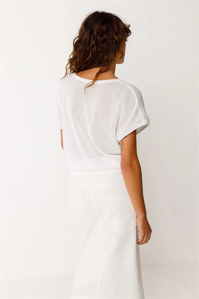 SKFK T-Shirt Zelia white