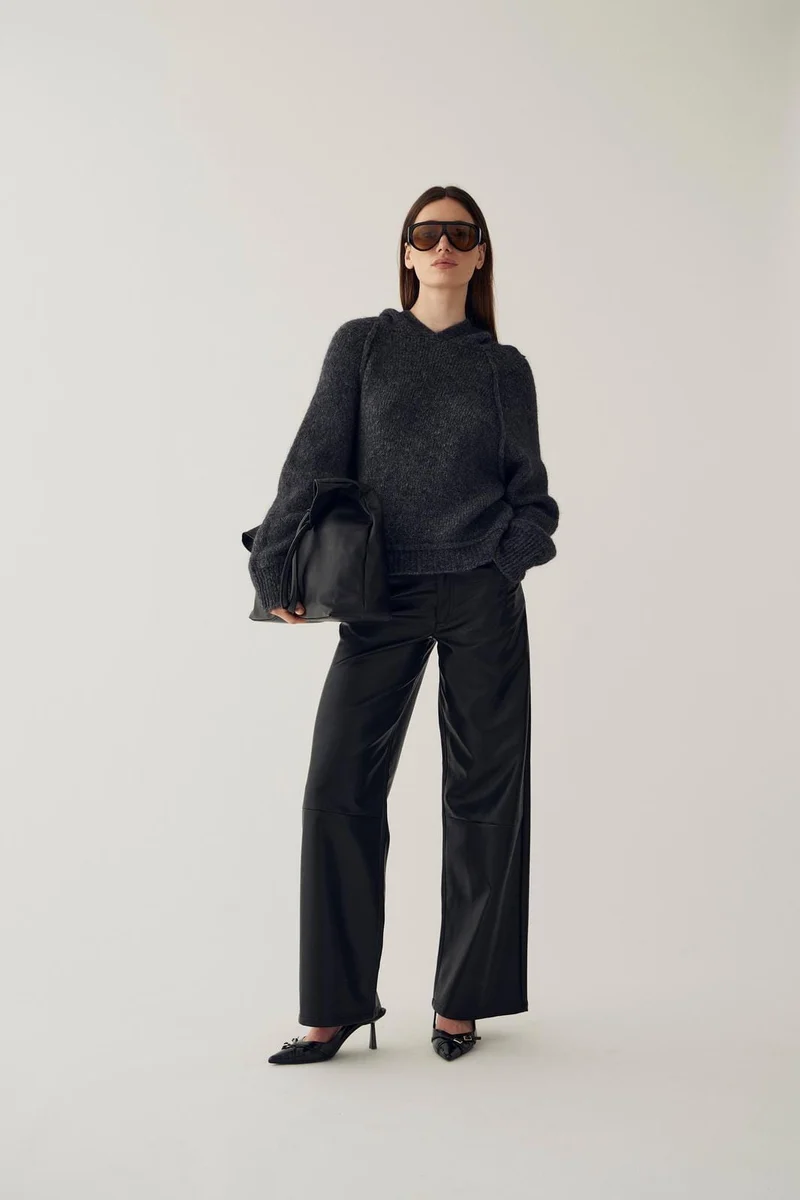 Noella - N-Meeko Knit 16700001 - 019 - Dark Grey Melange