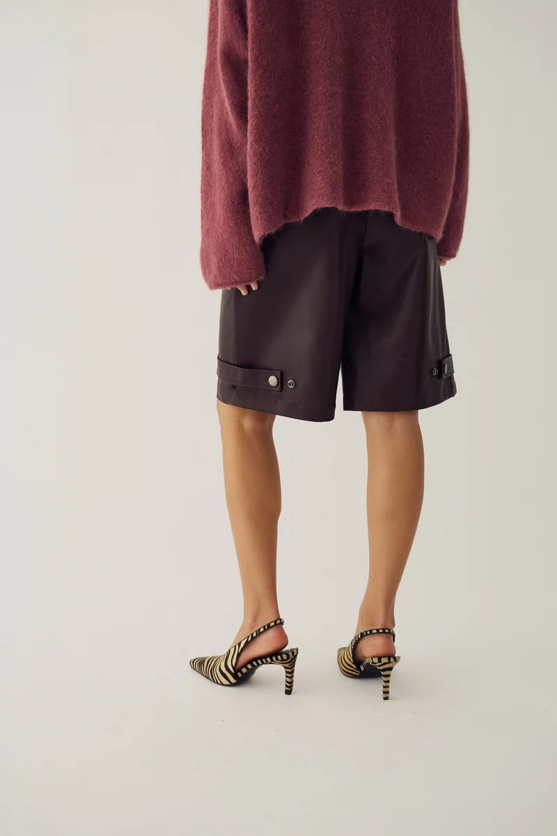 Noella - N-Maybel Shorts 16720002 - 1523 - Cedar Brown