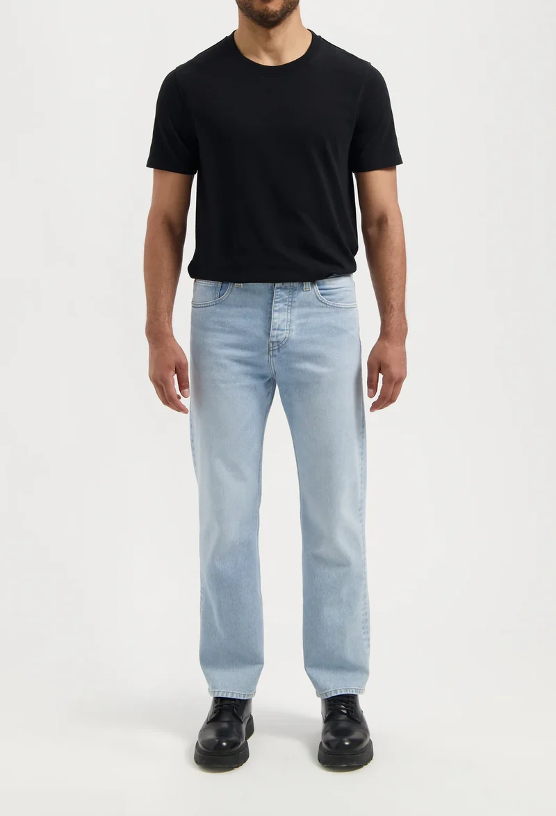 MUD JEANS Alex Mid Loose Light Weight stone vintage