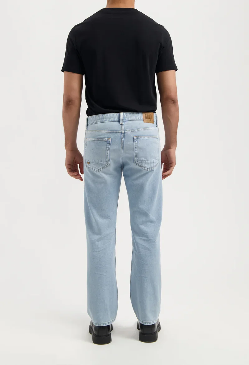 MUD JEANS Alex Mid Loose Light Weight stone vintage