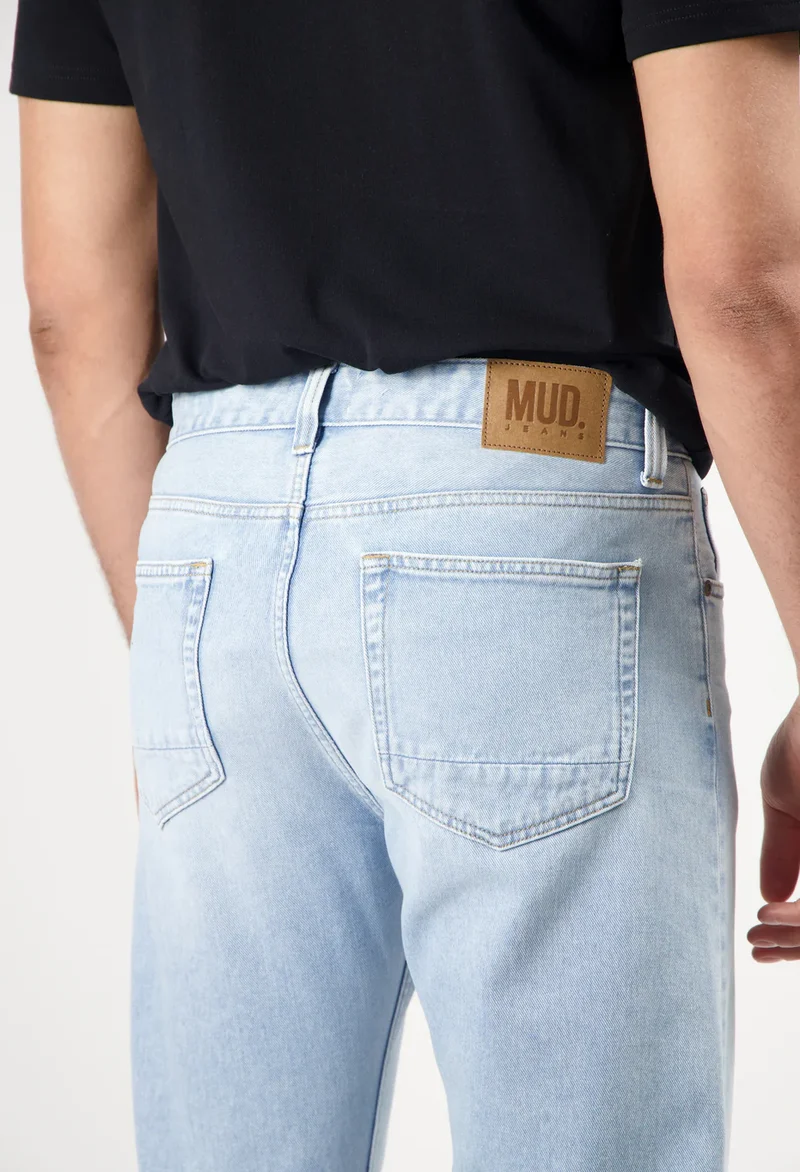 MUD JEANS Alex Mid Loose Light Weight stone vintage