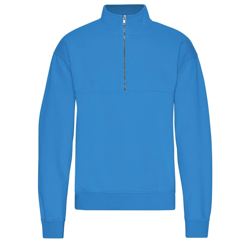 COLORFUL STANDARD Organic Quarter Zip pacific blue