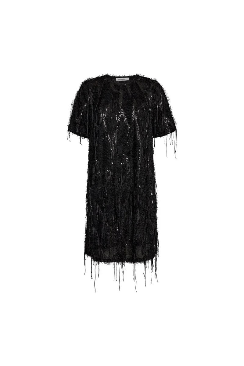 Co´Couture - 36576 Sillacc Sequin Dress 504405 - 00000 - Black