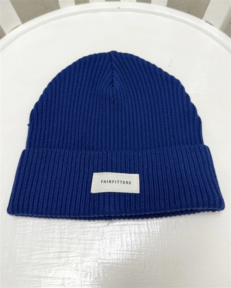 FAIRFITTERS Basic Mütze Fisherman worker blue