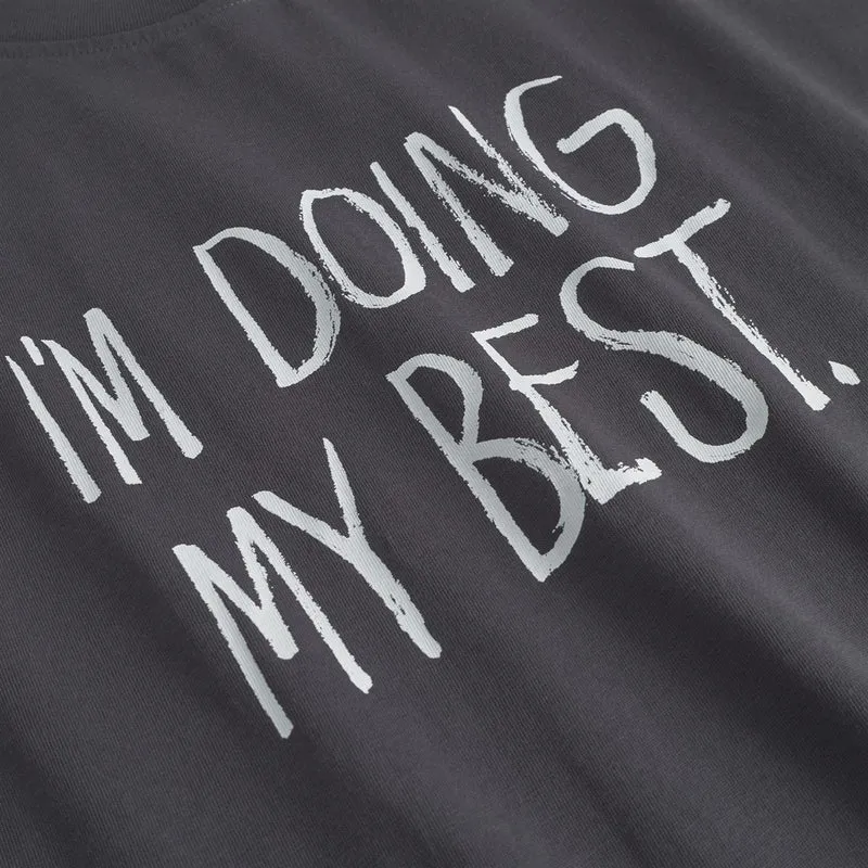 DEDICATED T-Shirt Stockholm Doing My Best Charcoal