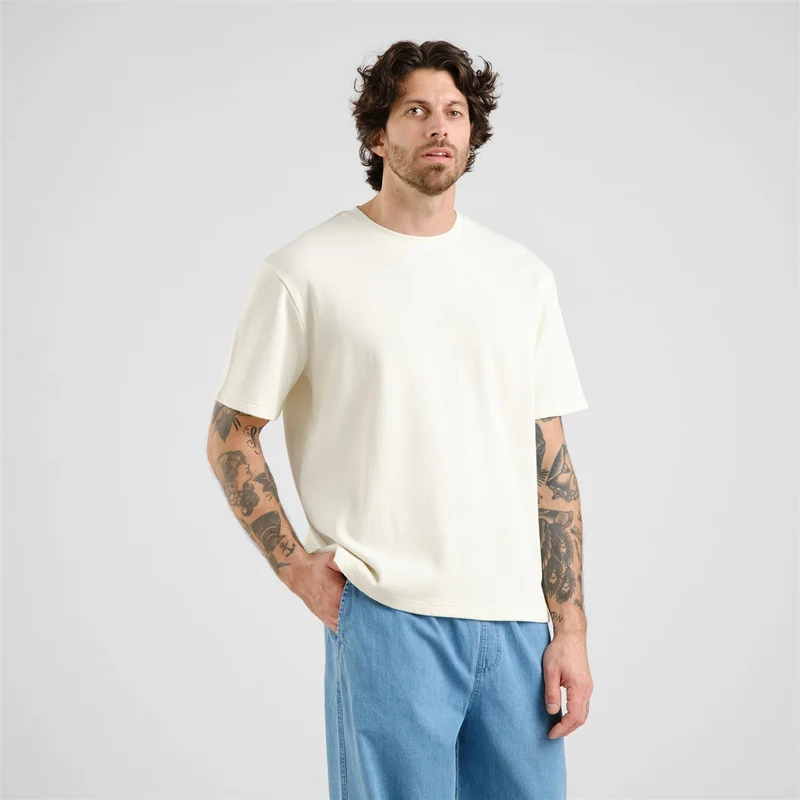 DEDICATED T-Shirt Danviken Waffle Off-White