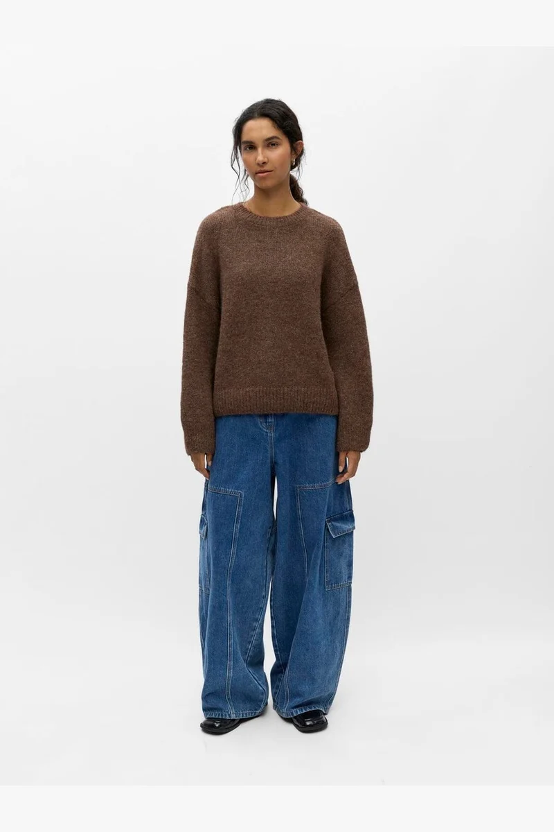 Object - Objsaggia Ls Lo Pullover - 5091392 Carafe Melange