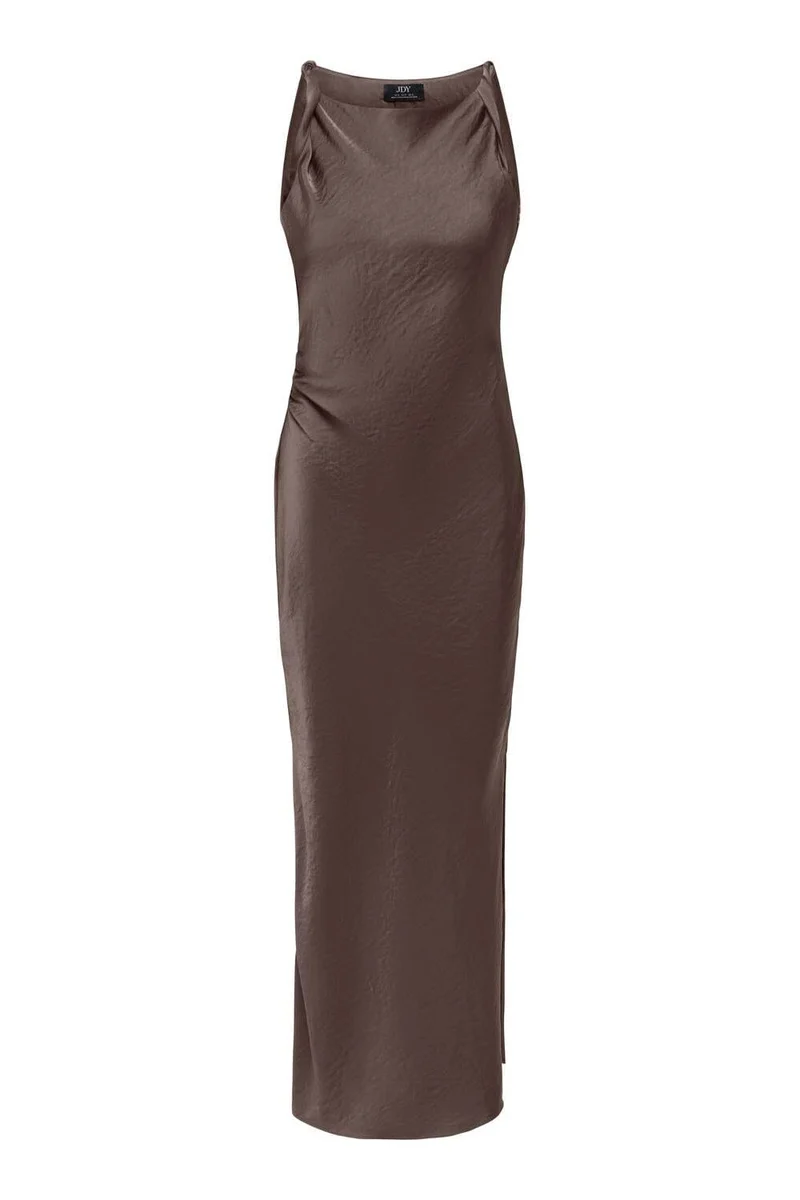 JDY - Jdycordelia Fitted Long Dress - 5172015 Chocolate Brown